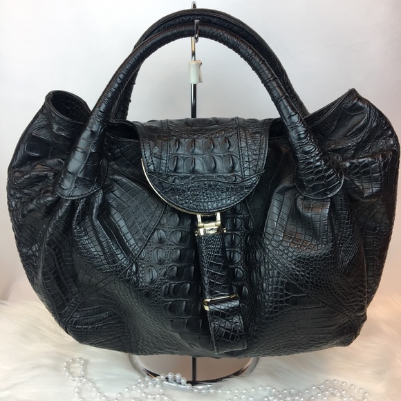 Fendi Handbags - Fendi Spy Bag Empreinte Calf leather